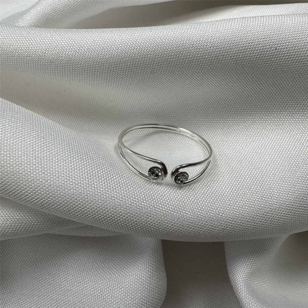 925 Sterling Silver Twine Wire Adjustable Ring
