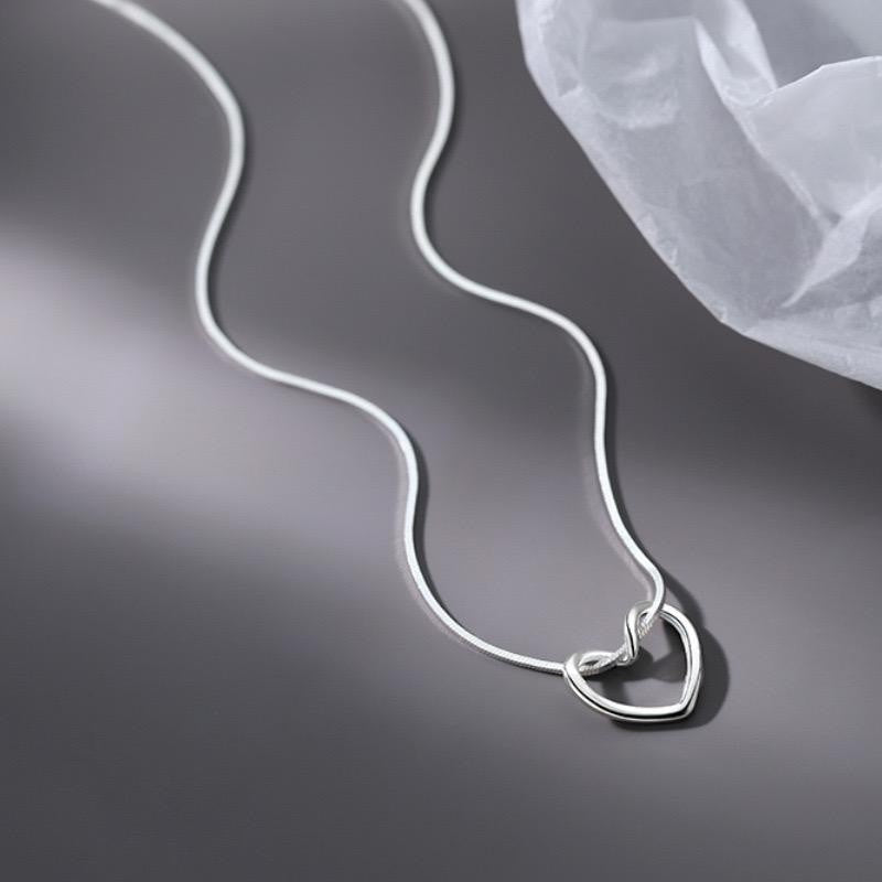 925 Sterling Heart Pendant Necklace