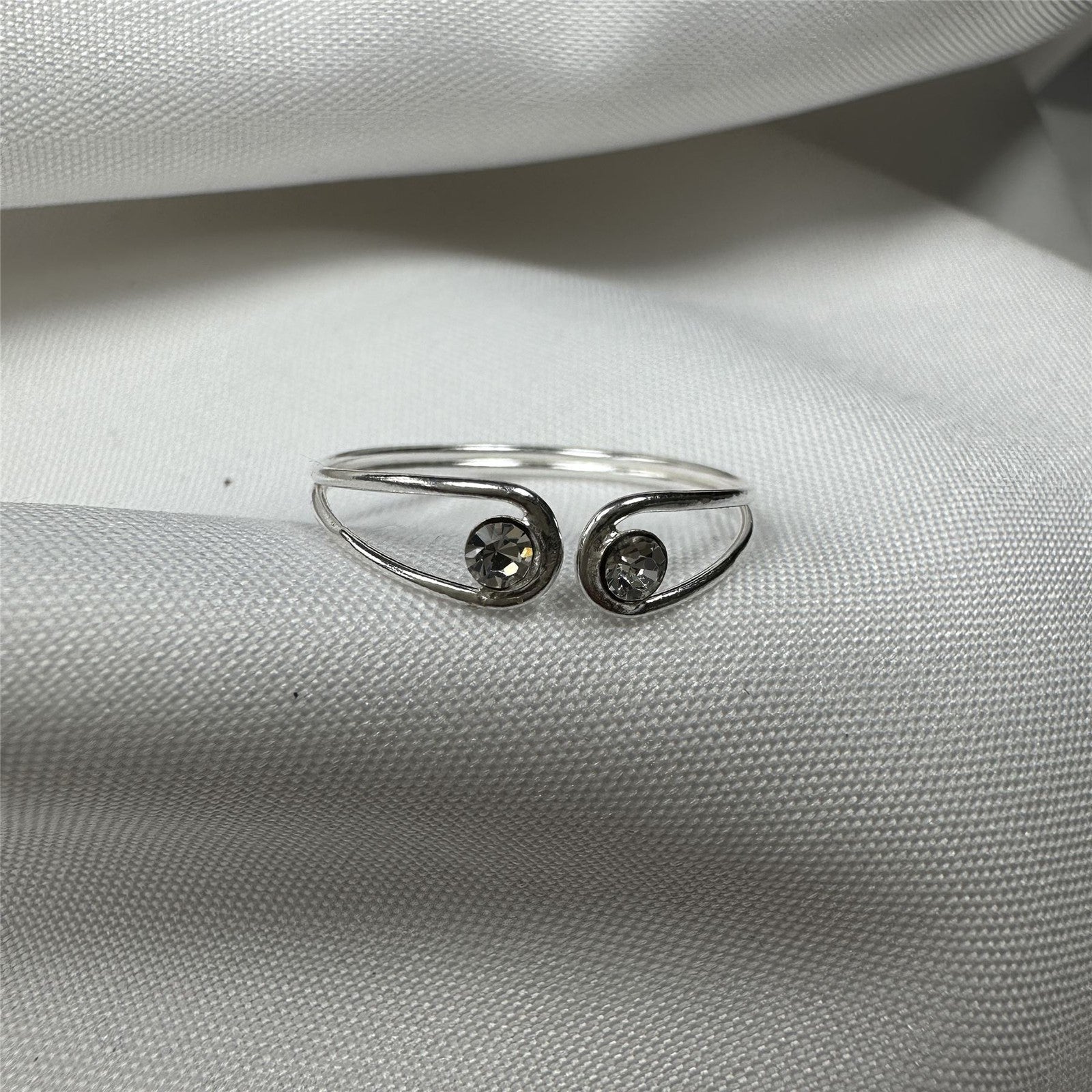 925 Sterling Silver Twine Wire Adjustable Ring