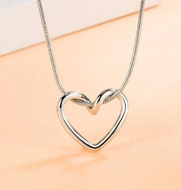 925 Sterling Heart Pendant Necklace