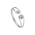 925 Sterling Silver Twine Wire Adjustable Ring