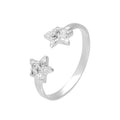 Sterling Silver Starfish Adjustable ring