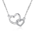 925 Sterling Silver Heart Linked Pendant